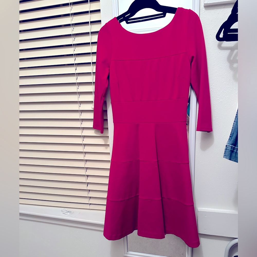 Banana Republic pink tiered dress